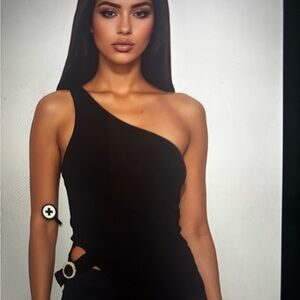 Elegant Black One-Shoulder Top